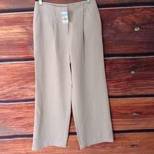 J.McLaughlin Maren Pants size 4 wide leg color BONE SOLID Ins30" NEW! $188